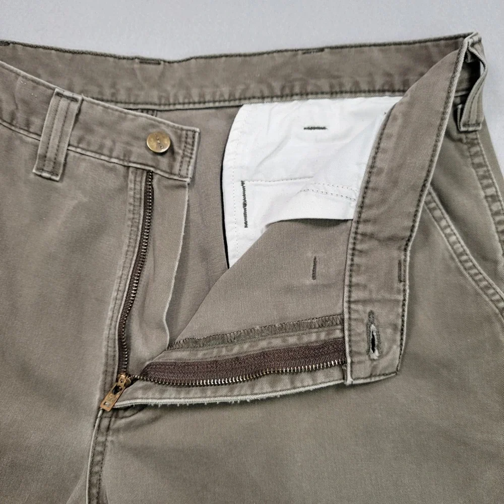 Men's Carhartt Relaxed Fit Work Pants, Brown, Size 38x30,‎ Pre-Owned
